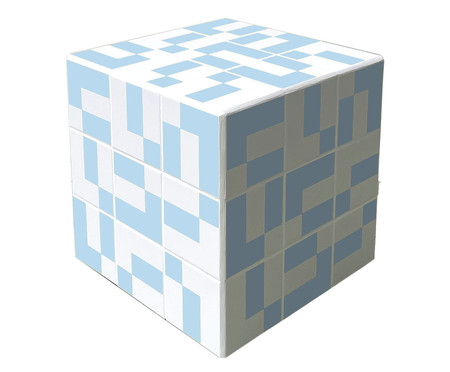 Cubo Blocks Azul Claro  - Hometeka