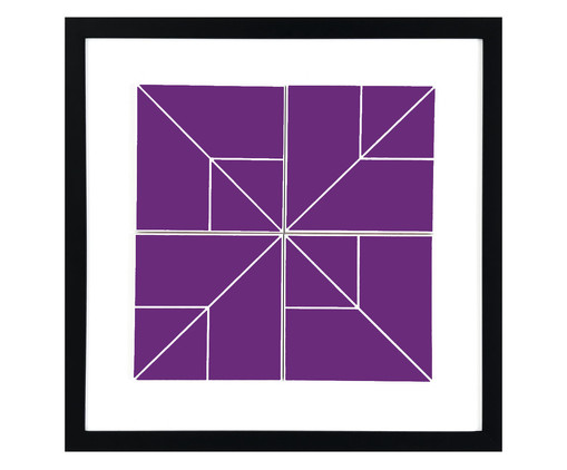 Quadro Step Solid Roxo  - Hometeka, purple | WestwingNow