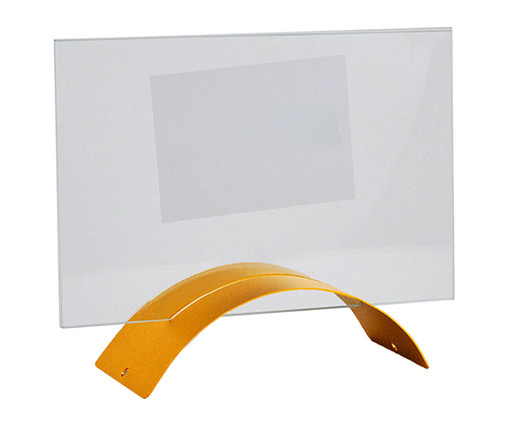 Porta-Retrato Arco Retangular Amarelo - Hometeka, Colorido | WestwingNow