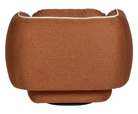 Poltrona Giratória Goma em Linhão Terracota | Westwing