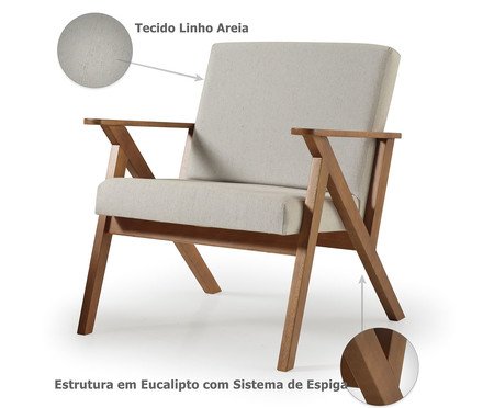 Poltrona Viena Areia | Westwing