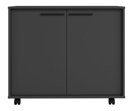 Balcão Sala de Estar com 2 Portas BMU 114 Linha Line  Preto, black | WestwingNow