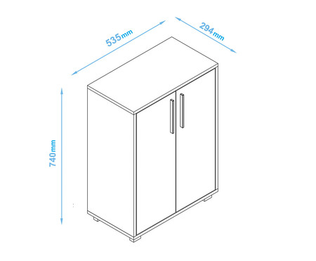 Armário para Cozinha com 2 Portas BMU 91  Branco | WestwingNow