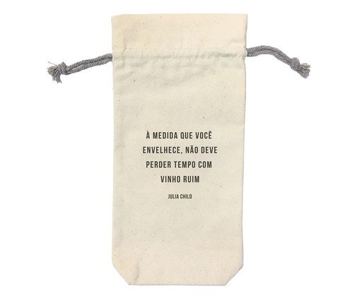 Bolsa para Vinho Julia Child, beige | WestwingNow