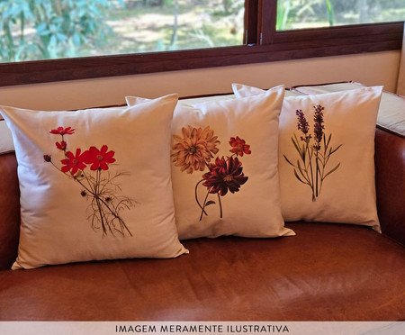 Jogo de Capas de Almofadas Flores | Westwing
