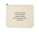 Bolsa Nécessaire com Zíper Escritores, beige | WestwingNow