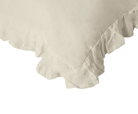 Capa de Almofada em Cotton Linen Leuka Natural | WestwingNow
