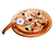 Jogo para Pizza em Bambu Helm - Natural | WestwingNow