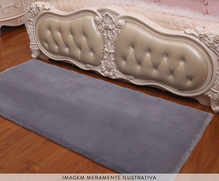 Passadeira Rabbit Fur Cinza Escuro | Westwing