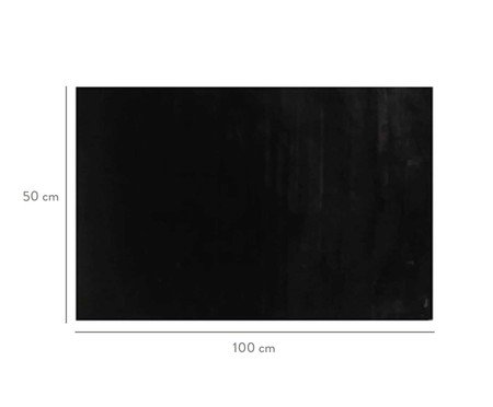 Passadeira Rabbit Fur Preto | Westwing