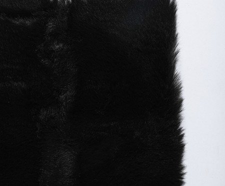 Passadeira Rabbit Fur Preto | Westwing
