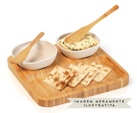 Jogo para Petisco em Bambu Snack | Westwing