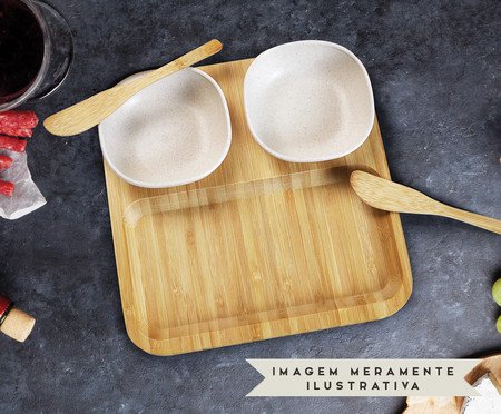 Jogo para Petisco em Bambu Snack | Westwing