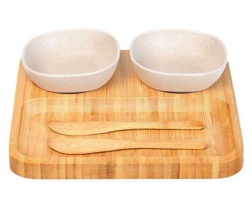 Jogo para Petisco em Bambu Snack, Natural | WestwingNow