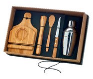 Jogo para Caipirinha em Bambu e Inox Zerbst - Natural | WestwingNow