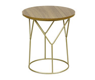 Mesa Lateral Diamante Baixa Dourado | WestwingNow