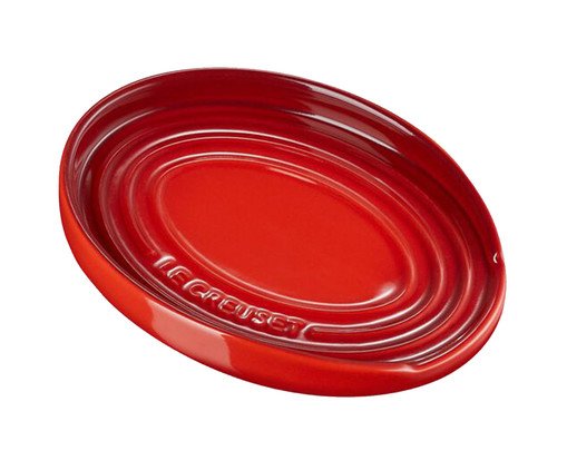 Descanso Oval para Colher Vermelho, Vermelho | WestwingNow