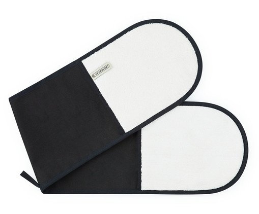 Luva Dupla para Forno Plain Black, Preto | WestwingNow