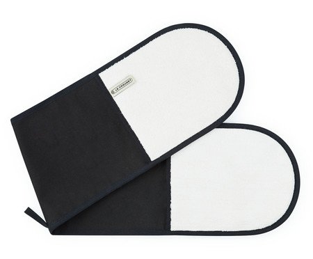 Luva Dupla para Forno Plain Black | Westwing