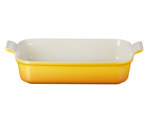 Travessa Retangular Heritage Nectar - 39cm, Amarelo | WestwingNow