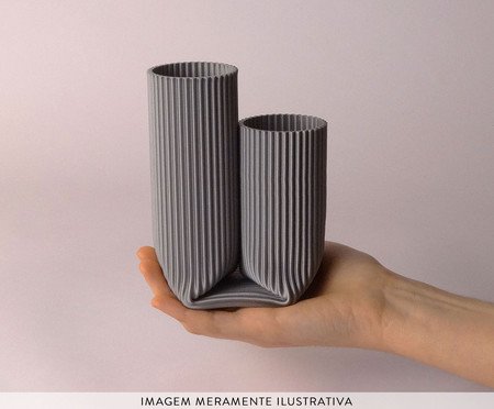 Escultura Porta Treco Cinza | Westwing