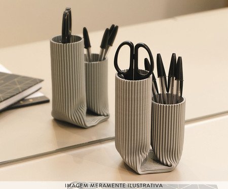 Escultura Porta Treco Cinza | Westwing