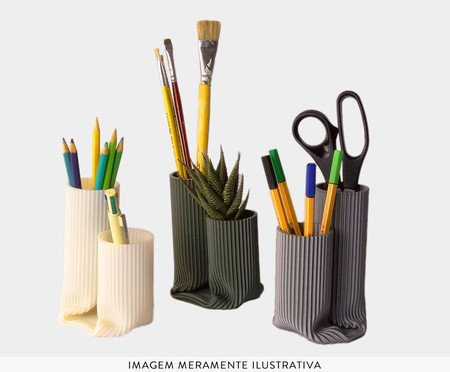 Escultura Porta Treco Cinza | Westwing