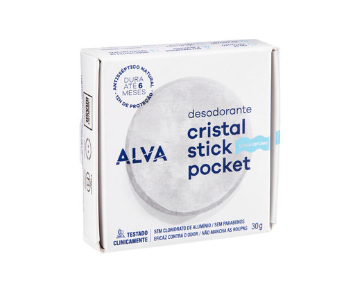 Desodorante Cristal Pocket Alva, Indefinido | WestwingNow