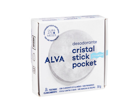 Desodorante Cristal Pocket Alva