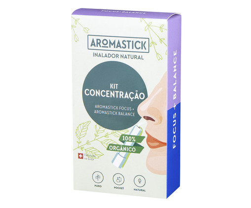 Kit de Inalador Natural Concentração Aromastick Focus e Balance, Indefinido | WestwingNow