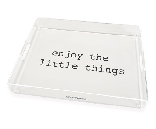 Bandeja Enjoy The Little Things, Transparente | WestwingNow