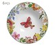 Jogo de Pratos Fundos em Cerâmica Papillon - Colorido, Vermelho | WestwingNow