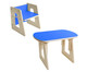 Jogo de Mesa e Cadeira Grow Regulável Azul Real - Hometeka, Azul | WestwingNow