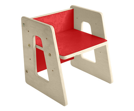 Cadeira Regulável Grow Vermelho Cardeal - Hometeka