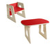 Jogo de Mesa e Cadeira Grow Regulável Vermelho Cardeal - Hometeka, Vermelho | WestwingNow