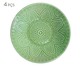 Jogo de Pratos Fundos Mandala Turca Verde Nilo - Verde, Verde | WestwingNow