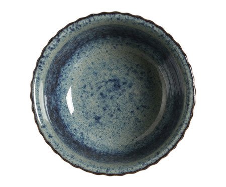 Jogo de Ramequins Médio Linhas Titanium Azul | Westwing