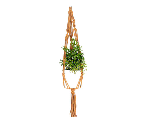 Hanger em Macramê Basic Caramelo, Natural | WestwingNow