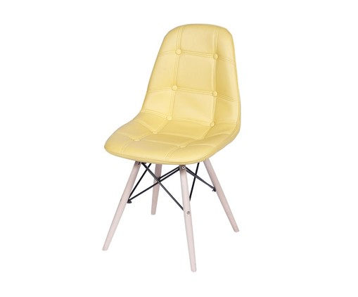 Cadeira Eames Stuf - Amarela, Amarelo | WestwingNow