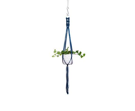 Hanger em Macramê Wish Azul Navy | WestwingNow