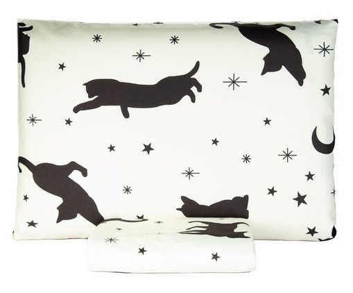 Jogo de Lençol Inferior Gatinhos 200 Fios, grey | WestwingNow