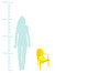 Cadeira Infantil Lee - Amarela, Amarelo | WestwingNow