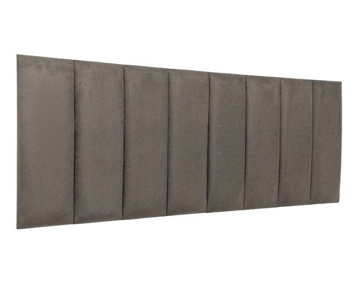 Jogo de Placas de Cabeceira em Veludo Grafite, grey | WestwingNow
