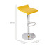 Banqueta Onda Slim - Amarelo, Amarelo | WestwingNow