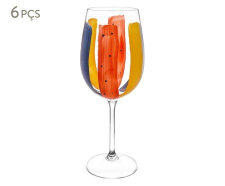 Jogo de Taças Cristal para Vinho Papaya | Westwing