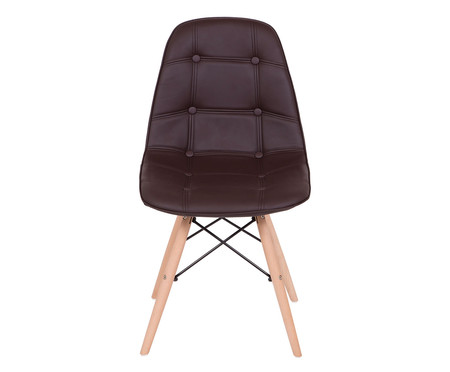 Cadeira Eames Stuf - Marrom | WestwingNow