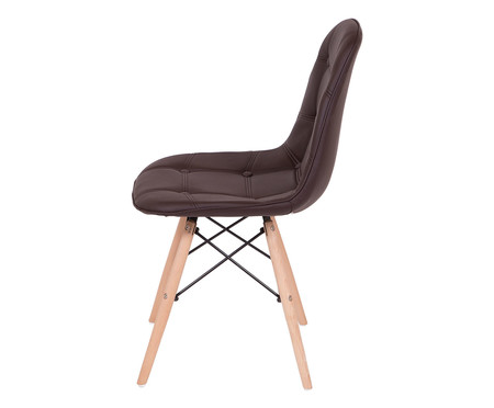 Cadeira Eames Stuf - Marrom | WestwingNow