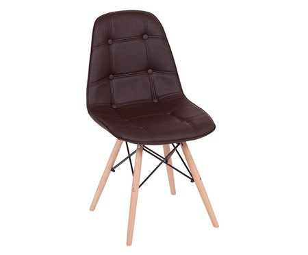 Cadeira Eames Stuf - Marrom | WestwingNow