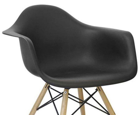 Cadeira Eames Young Wood - Preto | WestwingNow