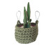 Cesto de Crochet Hang Verde Oliva - Hometeka, Verde | WestwingNow